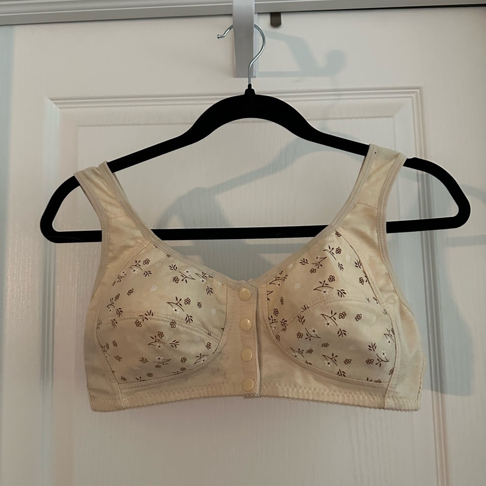 Floral Beige Bra
